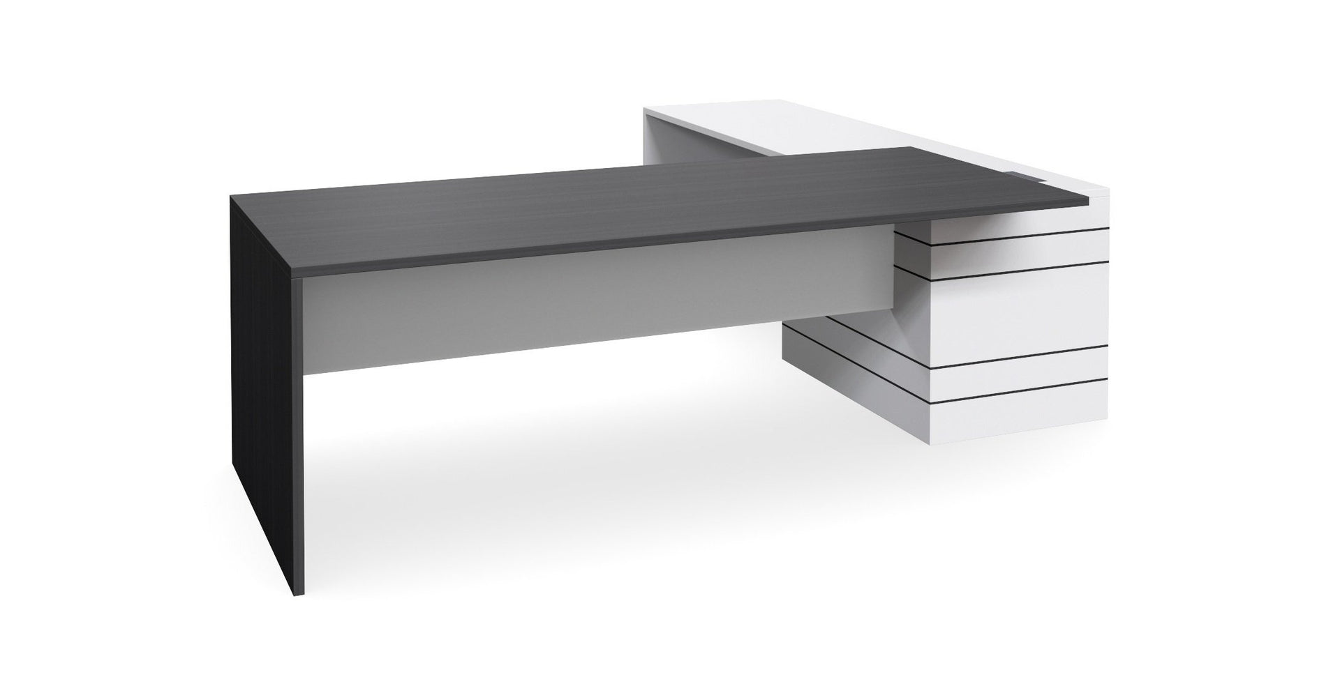 Custom Envoy 1.8m Executive Office Desk - Left Return