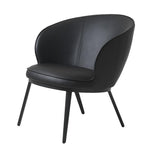Gianni Faux Leather Lounge Chair - Black LC7163-IN