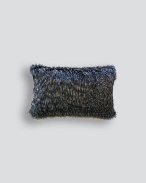 Heirloom Oblong Lumbar Cushion with Feather Inserts - Dark Pheasant Cushions Furtex-Local   