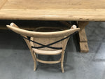 Daintree Cross Back Wooden Dining Chair - Distressed Natural Dining Chair Flex-Local   