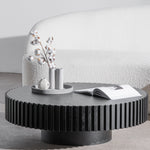 Alfaro Oak Round Coffee Table - Black Coffee Table Century-Core   