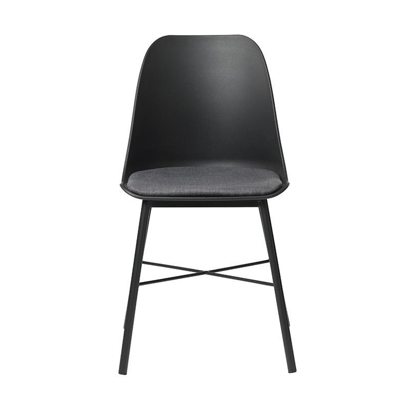 Jora Cushion Seat Dining Chair - Black Dining Chair Vatec-Local   