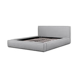 Castillo Fabric Queen Bed Frame - Pearl Grey Queen Bed YoBed-Core   