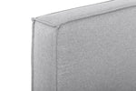 Castillo Fabric King Bed Frame - Pearl Grey King Bed YoBed-Core   