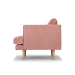 Denmark Fabric Armchair - Dusty Blush with Natural Legs LC2866-FA