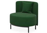 Lola Brushed PU Fabric Lounge Chair - Emerald Green LC5116-DE