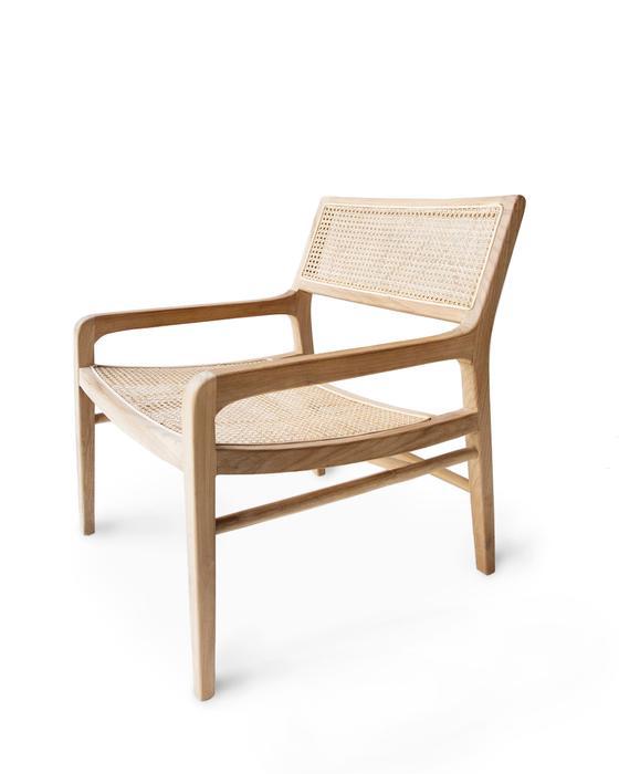Marlin Teak Rattan Insert Armchair - Natural Armchair Buddy-Local   