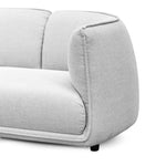 Chapman 3 Seater Fabric Sofa- Light Texture Grey Sofa K Sofa-Core   