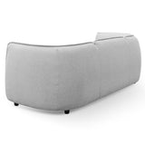 Chapman 3 Seater Fabric Sofa- Light Texture Grey Sofa K Sofa-Core   
