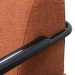 Ex Display - Constance Fabric Armchair - Burnt Orange - Black Legs Armchair Iggy-Core