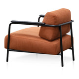 Ex Display - Constance Fabric Armchair - Burnt Orange - Black Legs Armchair Iggy-Core