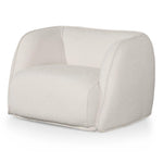Troy Fabric Armchair - Ivory White Boucle LC6189