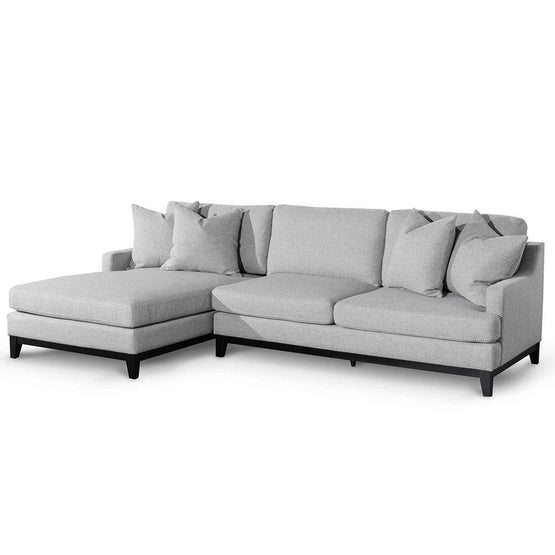 Alana 3 Seater Left Chaise Fabric Sofa - Grey LC6267-CA