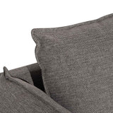 Lucio 4 Seater Left Chaise Fabric Sofa - Graphite Grey - Last One Chaise Lounge K Sofa-Core