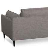 Lucio 4 Seater Left Chaise Fabric Sofa - Graphite Grey - Last One Chaise Lounge K Sofa-Core