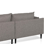 Lucio 4 Seater Left Chaise Fabric Sofa - Graphite Grey - Last One Chaise Lounge K Sofa-Core