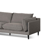 Lucio 4 Seater Left Chaise Fabric Sofa - Graphite Grey - Last One Chaise Lounge K Sofa-Core