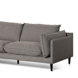 Lucio 4 Seater Left Chaise Fabric Sofa - Graphite Grey - Last One Chaise Lounge K Sofa-Core