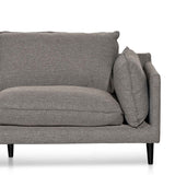 Lucio 4 Seater Left Chaise Fabric Sofa - Graphite Grey - Last One Chaise Lounge K Sofa-Core