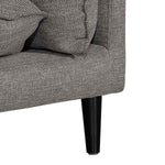 Lucio 4 Seater Left Chaise Fabric Sofa - Graphite Grey - Last One Chaise Lounge K Sofa-Core
