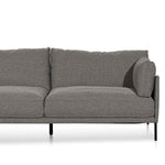 Ex Display - Emilis 4 Seater Left Chaise Fabric Sofa - Graphite Grey (Last One) Chaise Lounge K Sofa-Core
