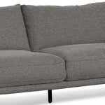 Ex Display - Emilis 4 Seater Left Chaise Fabric Sofa - Graphite Grey (Last One) Chaise Lounge K Sofa-Core