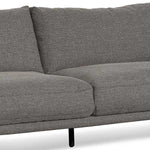 Emilis 4 Seater Left Chaise Fabric Sofa - Graphite Grey Chaise Lounge K Sofa-Core   