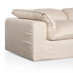 Lucian Fabric Corner Sofa - Linen Sand | Interior Secrets