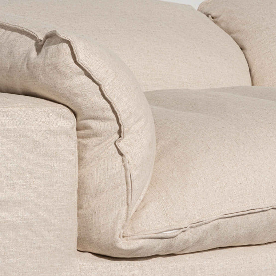 Lucian Fabric Corner Sofa - Linen Sand Chaise Lounge K Sofa-Core   