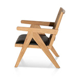 Castro Rattan Armchair - Distress Natural and Black Seat Armchair Chic-Core   