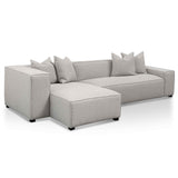 Ex Display - Casey 3 Seater Left Chaise Sofa - Sterling Sand Chaise Lounge Casa-Core