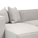 Ex Display - Casey 3 Seater Left Chaise Sofa - Sterling Sand Chaise Lounge Casa-Core