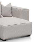 Ex Display - Casey 3 Seater Right Chaise Fabric Sofa - Sterling Sand Chaise Lounge Casa-Core