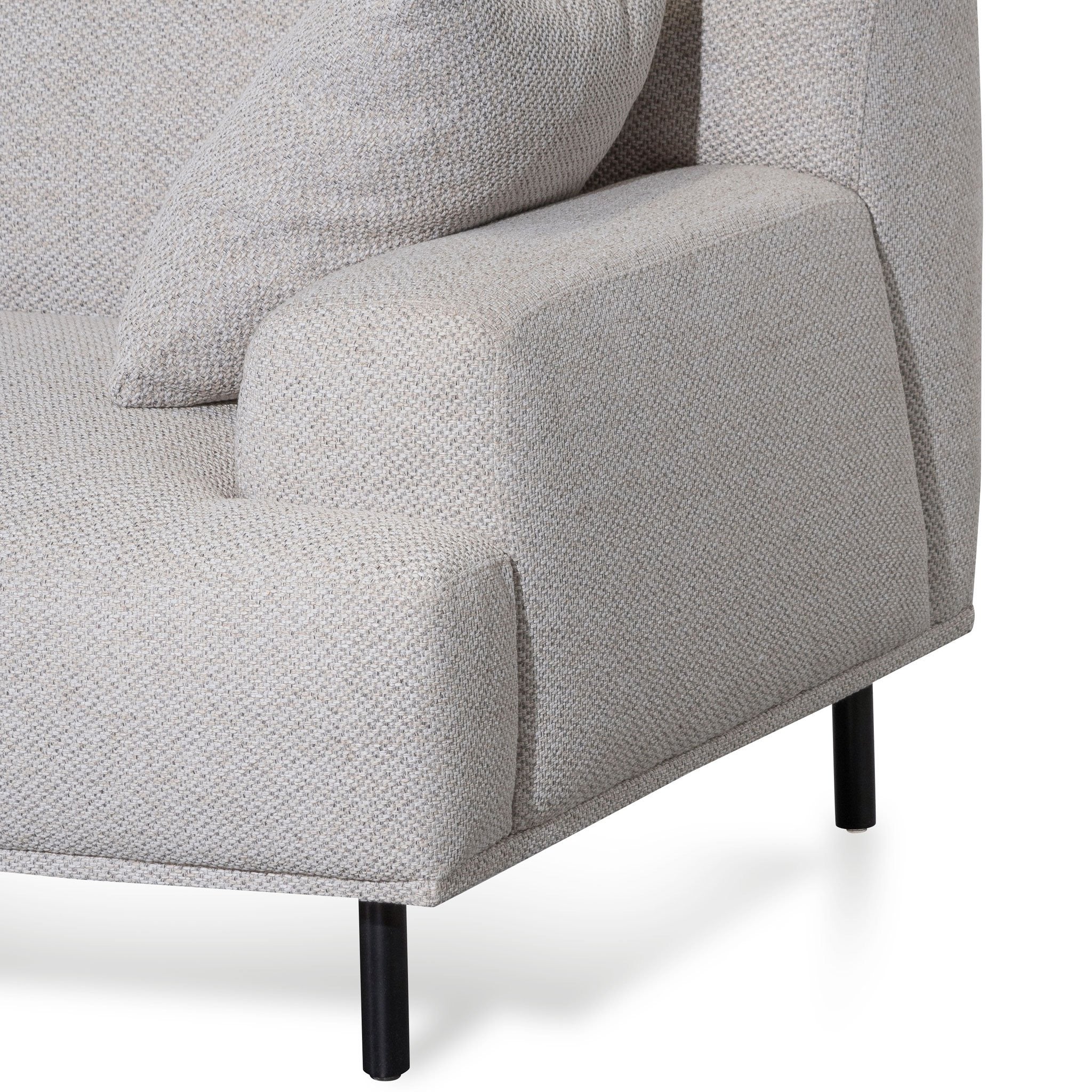 Ex Display - Jasleen Left Chaise Sofa - Sterling Sand Chaise Lounge Casa-Core