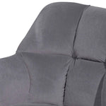 Collier Visitor Chair - Dark Grey Velvet with Black Legs Office Chair LF-Core   