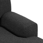 Jasleen Right Chaise Sofa - Charcoal Boucle - Last One Chaise Lounge Casa-Core