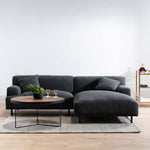 Jasleen Right Chaise Sofa - Charcoal Boucle - Last One Chaise Lounge Casa-Core