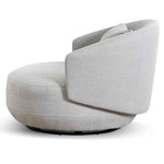 Janis Swivel Armchair - Light Texture Grey Armchair K Sofa-Core