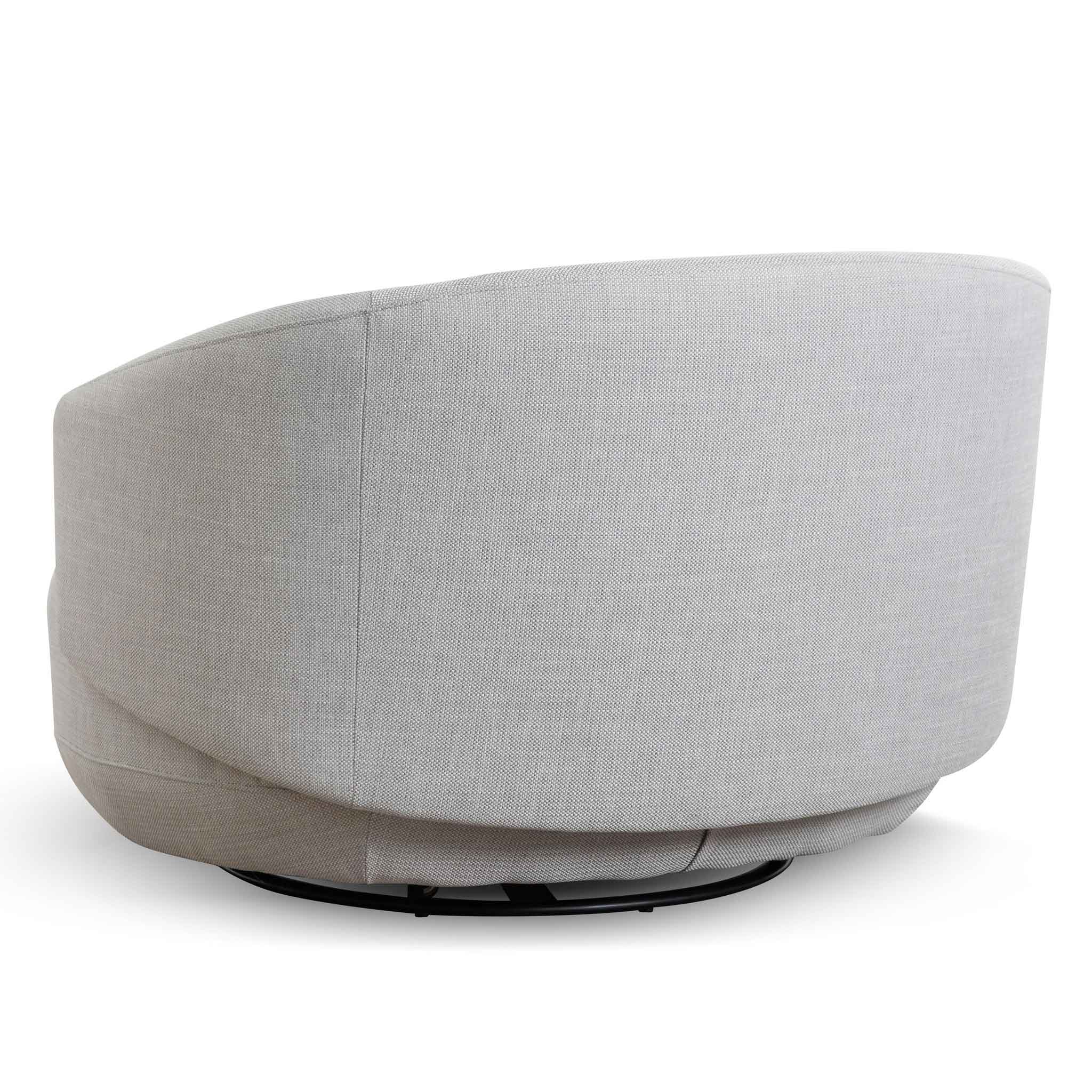 Janis Swivel Armchair - Light Texture Grey Armchair K Sofa-Core