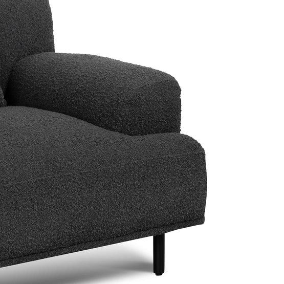 Jasleen Armchair - Charcoal Boucle with Black Legs LC6688-CA
