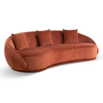 Jake Velvet 3 Seater Sofa - Rustic Brown LC6748-FS