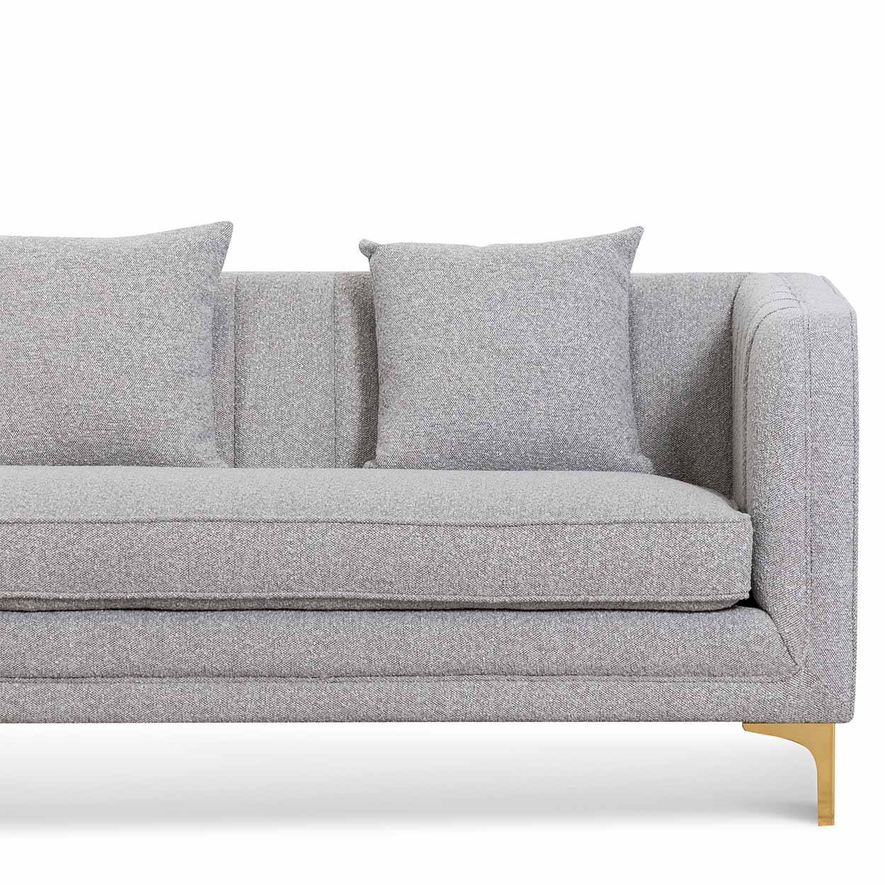 Scott 3 Seater Sofa - Ash Grey Boucle Sofa Forever-Core   