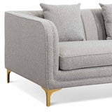Scott 3 Seater Sofa - Ash Grey Boucle Sofa Forever-Core   