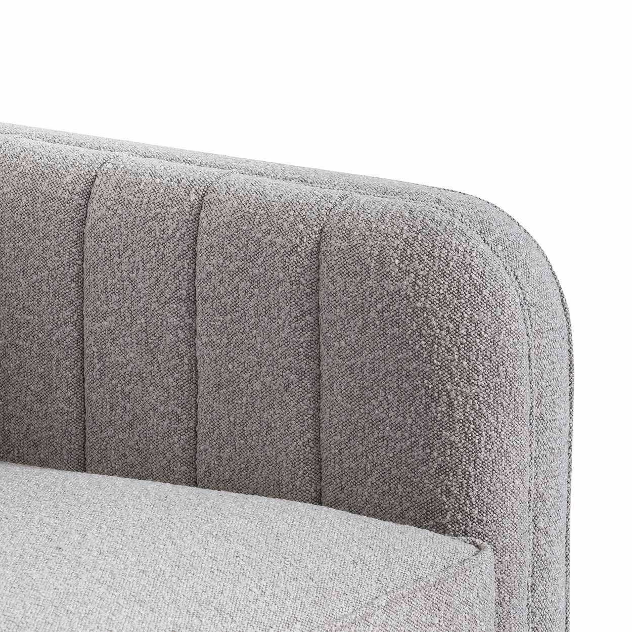 Scott 3 Seater Sofa - Ash Grey Boucle Sofa Forever-Core   