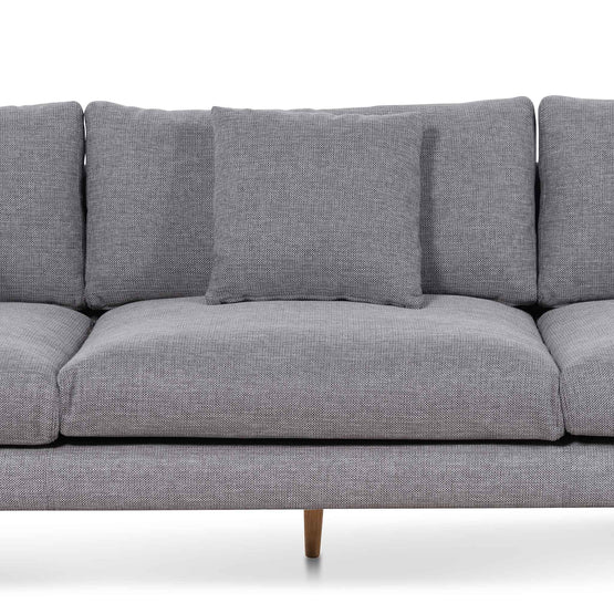 Denmark 4 Seater Fabric Sofa - Graphite Grey and Natural Legs LC6800-FA