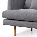 Denmark 4 Seater Fabric Sofa - Graphite Grey and Natural Legs LC6800-FA