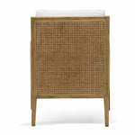Ayala Rattan Arm Chair - Ivory White Boucle LC6810-CH