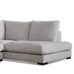 Lucinda 4 Seater Fabric Right Chaise Sofa - Oyster Beige Sofa K Sofa-Core   