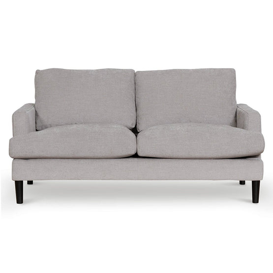 Zachery 2 Seater Fabric Sofa - Oyster Beige and Black Leg LC6818-KSO