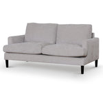 Zachery 2 Seater Fabric Sofa - Oyster Beige and Black Leg LC6818-KSO